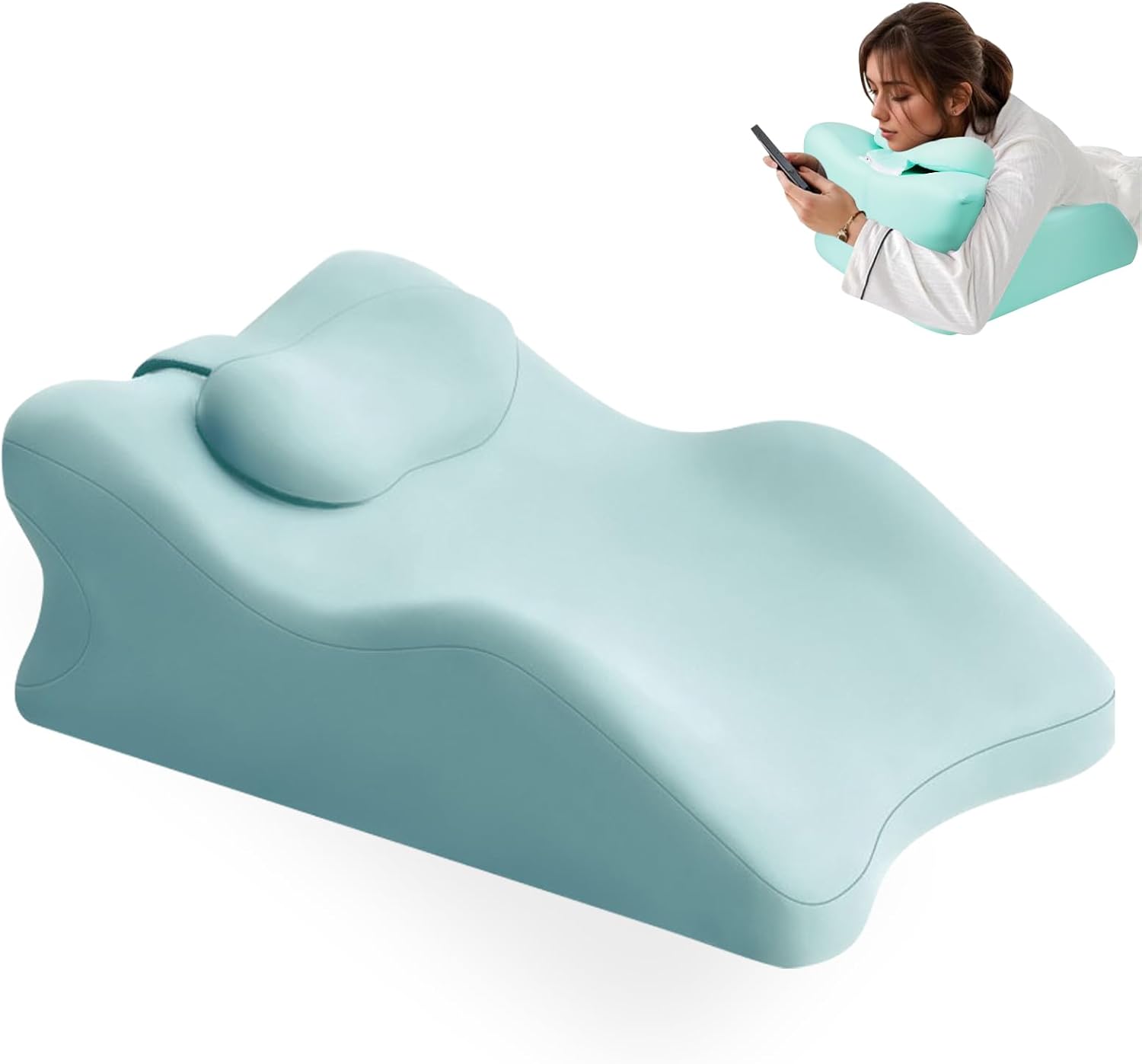 Relax Cush Ergonomic Pillow with Memory Foam