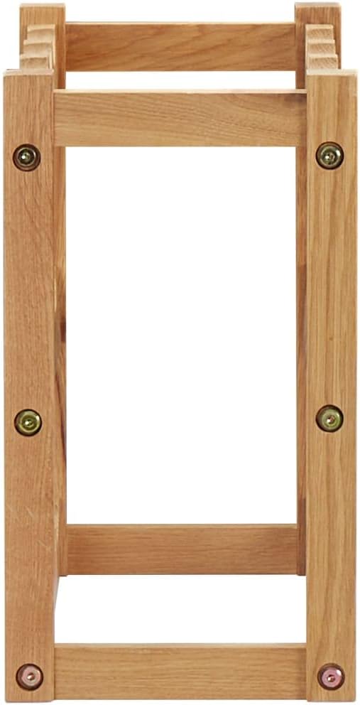 vidaXL Solid Oak Wood Wine Rack for 12 Bottles 1
