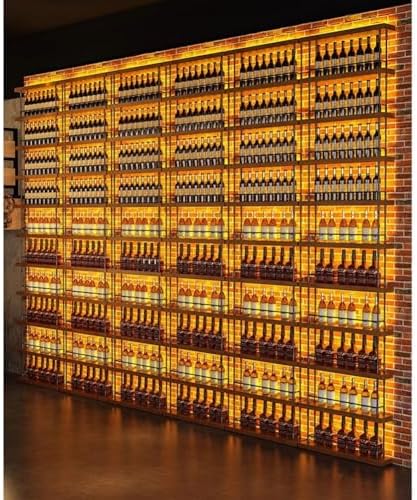 Freestanding Wine Rack With LED Lights