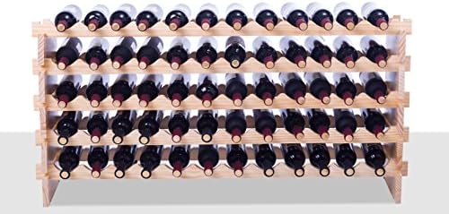 Back to 20s Solid Wood Wine Rack 60 Bottles 1