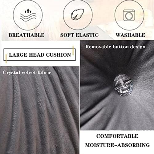 ZZYK Large Back Cushion with Removable Cover Grey 70