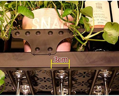 ZJDYDY Glass Wine Glass Frame Ceiling Metal Wine Rack 100cm