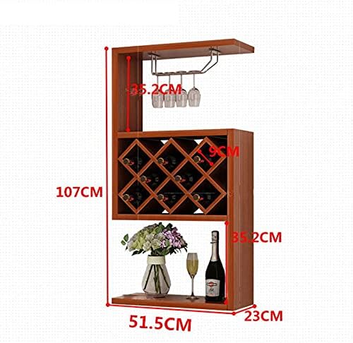 Suuim Wall-Mounted Wine Rack with Diamond Grid