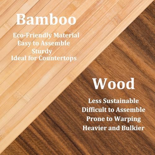 18 Bottle Bamboo Stackable Wine Rack No Tools