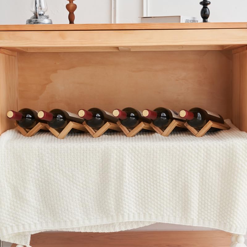 Personalized Bamboo Wine Bottle Holder Stand 1