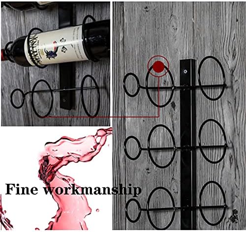 CGF- Wall Mounted Wine Rack 8 Bottle Black