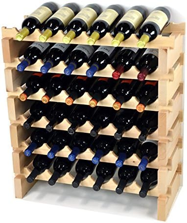 36 Bottle Modular Wine Rack - Wobble Free Sturdy