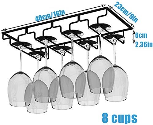 CGF- Wall-Mounted Wine Rack with Glass Holder 1