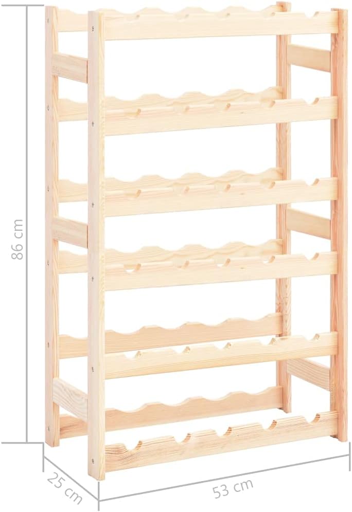 vidaXL Freestanding Wine Rack for 30 Bottles 1