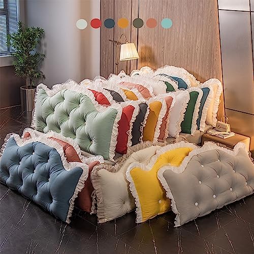 White Fleece Reading Pillow with Removable Headboard