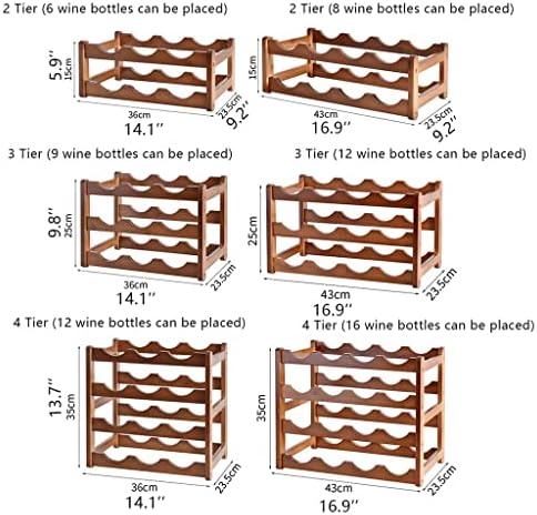 Bamboo Wine Rack with 234 Tiers for Home Bar Storage 1