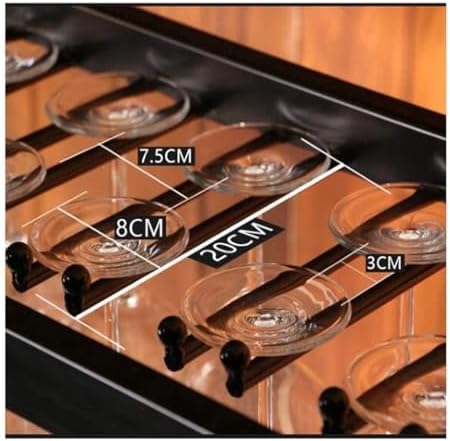 Creative Wine Glass Rack Metal Holder for Home Bar 60x30cm Black Copper