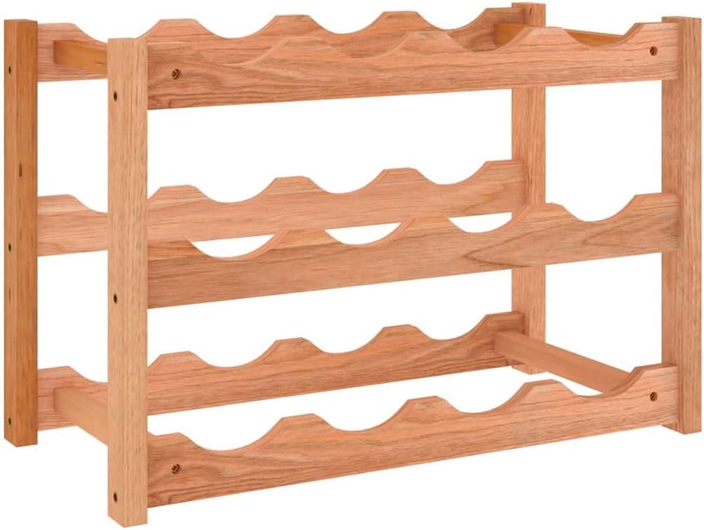 vidaXL Freestanding Wine Rack for 12 Bottles