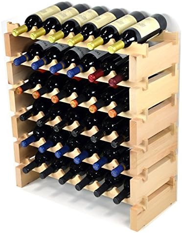 36 Bottle Modular Wine Rack - Wobble Free Sturdy
