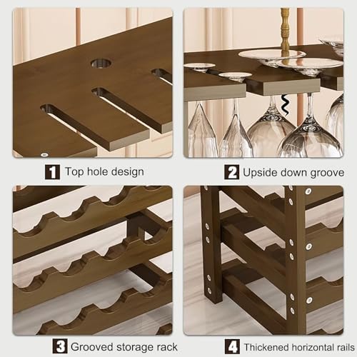 Comepa 4 Tier Freestanding Wine Rack 20 Bottle Capacity
