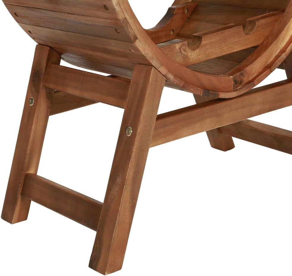 vidaXL Solid Acacia Wood Wine Rack - 4 Level 13 Bottles