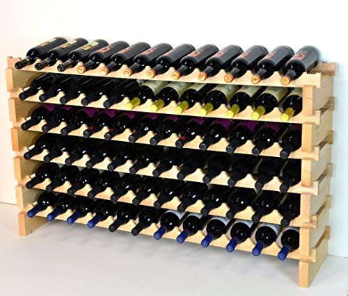 sfDisplaycom LLC 72 Bottle Wine Rack Modular Hardwood