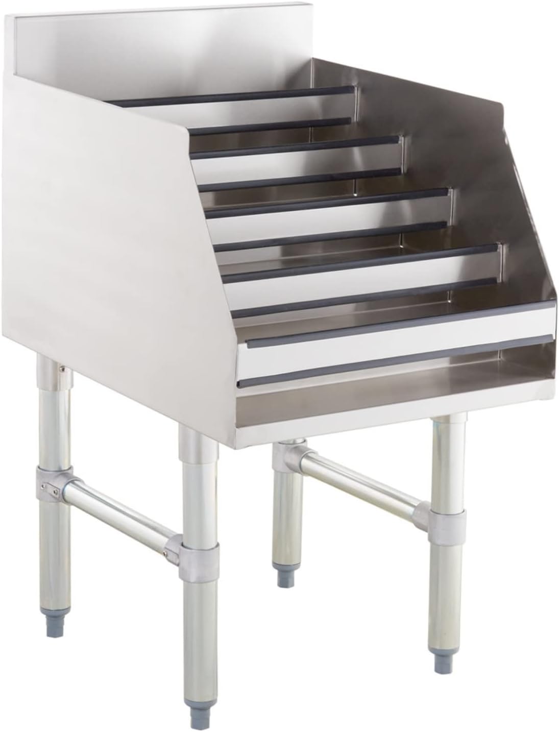 18 x 23 Inch 5-Tier Stainless Steel Liquor Display Shelf