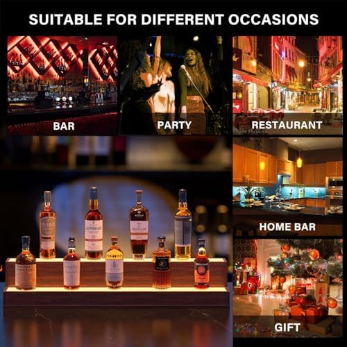 Cubehom 38 Inch LED Bar Display Shelf with Remote Control and App