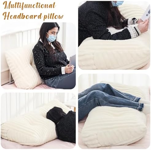 Wenqik Triangular Reading Pillow with Removable Cover 1