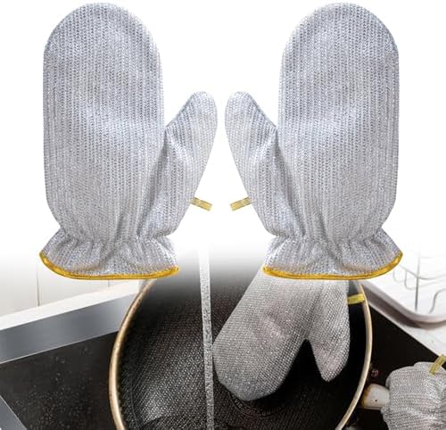 Jhazala Wire Dishwashing Gloves with Diamond Mesh
