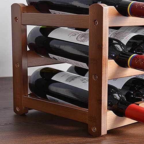 Aeumruch Freestanding 3 Tier Wine Rack for 12 Bottles