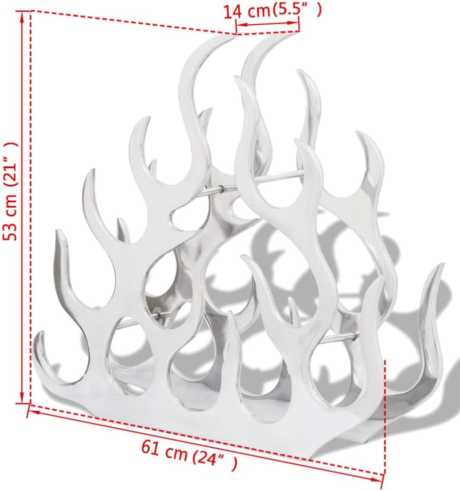 vidaXL Freestanding Wine Rack with 11 Bottles Capacity