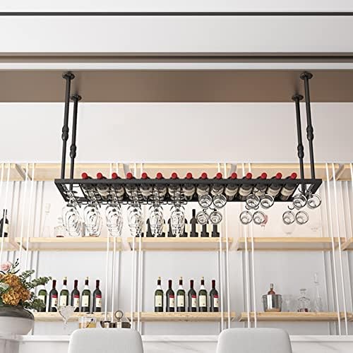 Suuim Wall-Mounted Wine Rack with Glass Holder 1