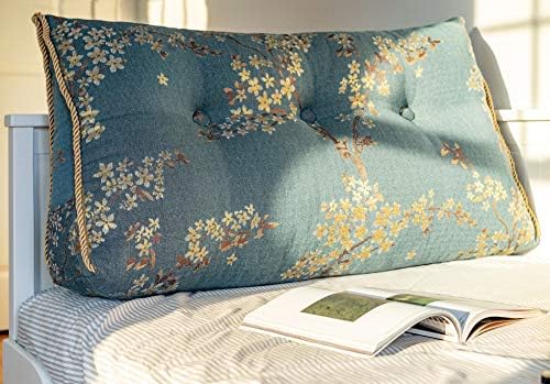 WOWMAX Wedge Pillow Headboard Lake Blue