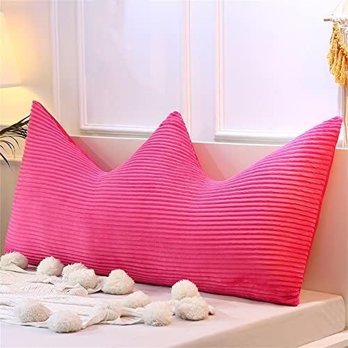 ZZYK Large Wedge Pillow Fleece Reading Pillow Pink 47 Inch