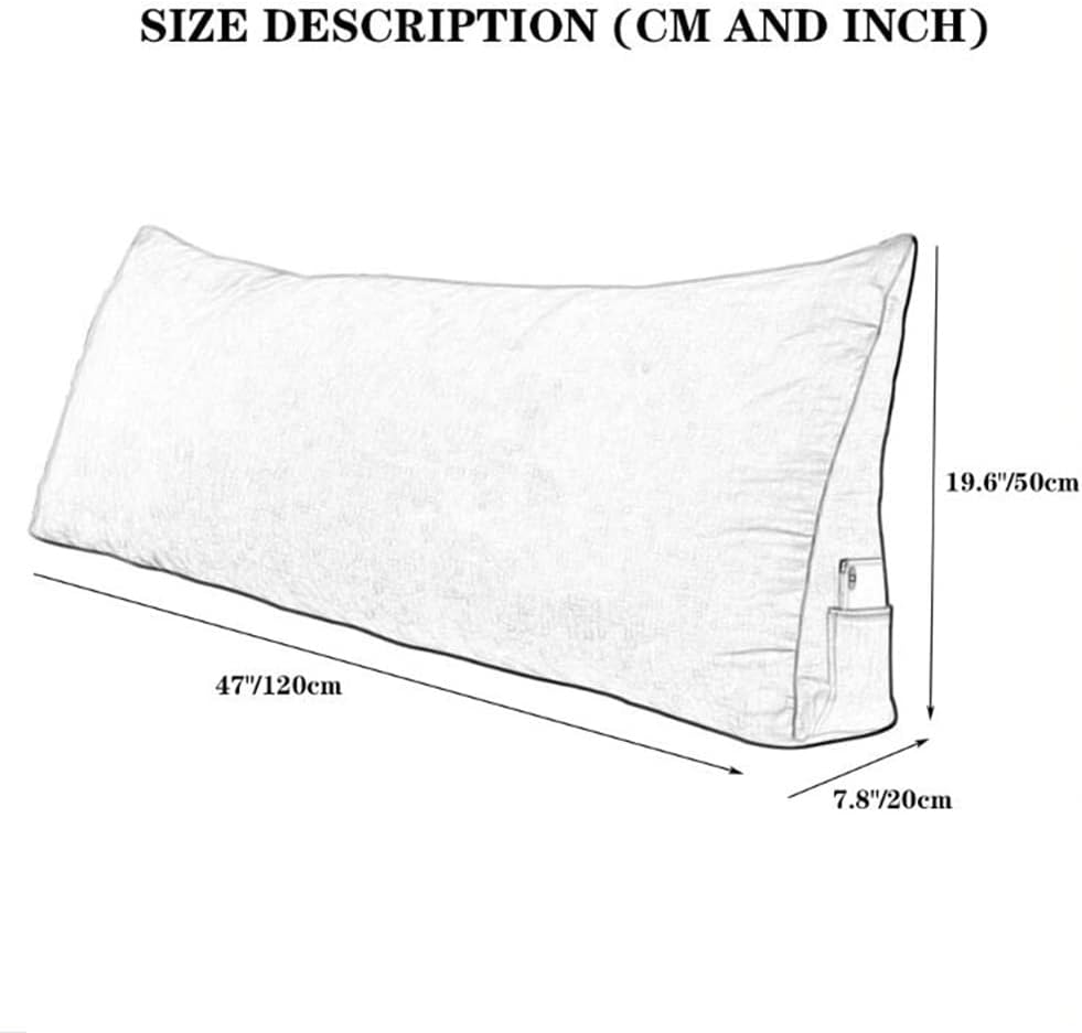 ZZYK Soft Wedge Reading Pillow with Removable Cover