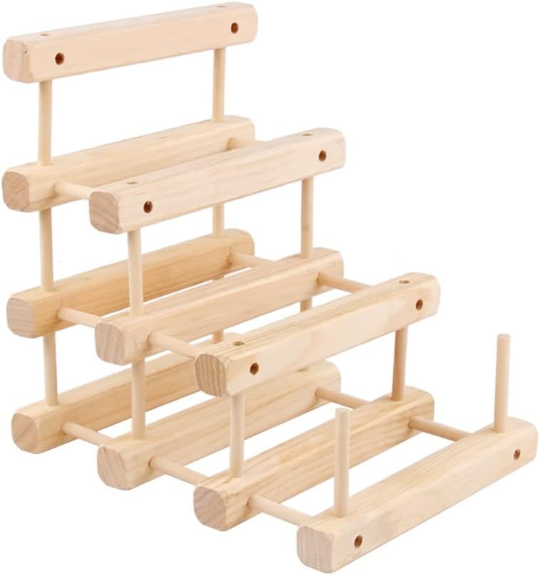 LYRWISHLTD Tabletop Wine Rack with Wooden Design