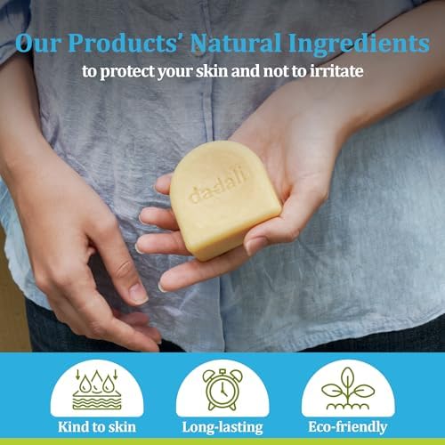 Dadali Natural Solid Dish Soap Bar - 25oz Pack of 5 Biodegradable Eco-Friendly