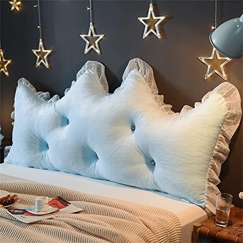ZZYK Headboard Pillow Fleece Reading Pillow 59 Blue