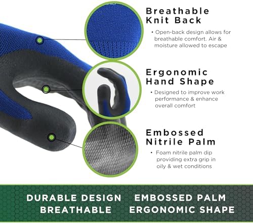 SHOWA Nitrile Glove with Liner - 25 Nitrile
