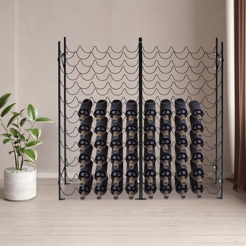 10-Tier 100 Bottles Freestanding Wine Rack