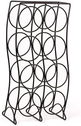Spectrum Diversified Curve Wine Rack 8 Bottle Black
