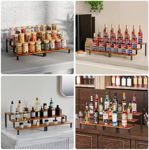 4 Pack Stackable Bottle Storage Rack for Water Bottles and Wine