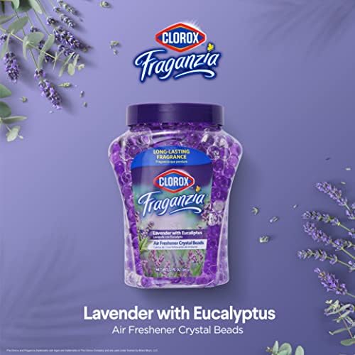 Clorox Fraganzia 12 Oz Lavender Eucalyptus Air Freshener Gel Beads
