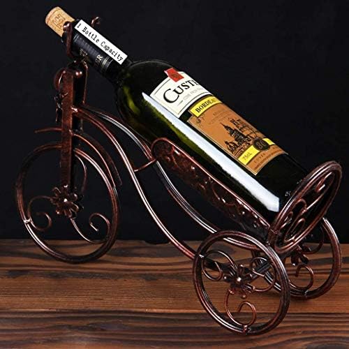HASMI Freestanding Wrought Iron Wine Rack for Home Kitchen Bar Cellar
