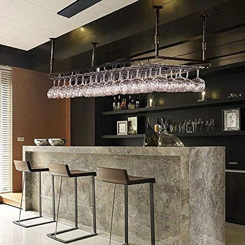 XONJEMU Wall-Mounted Wine Rack Black 2414 Feet