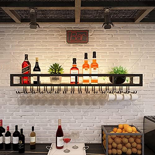 ZJDYDY Wall-Mounted Wine Rack - Space-Saving Wrought Iron Holder