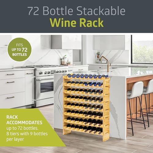 Pearington 8-Tier Wine Rack with 72 Bottles Capacity