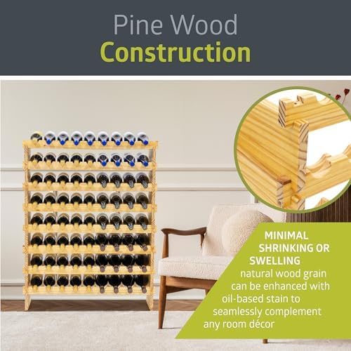 Pearington 8-Tier Wine Rack with 72 Bottles Capacity