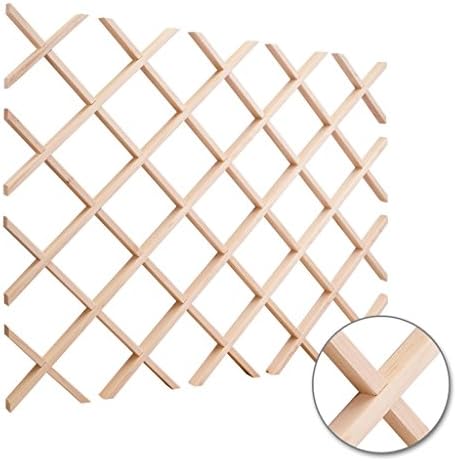 Hardware Resources WR45-2MP Wine Lattice Rack With Bevel Maple