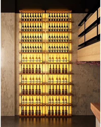 Freestanding Wine Rack With LED Lights