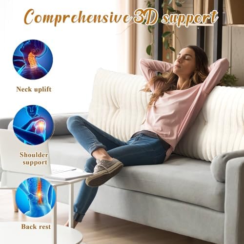 Wenqik Triangular Reading Pillow with Removable Cover 1