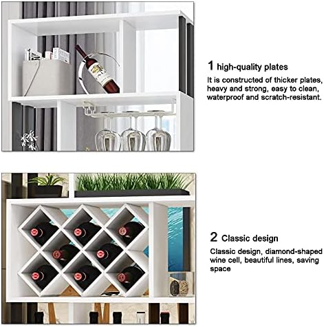 Freestanding 5-Tier Wood Wine Rack for Home Decor