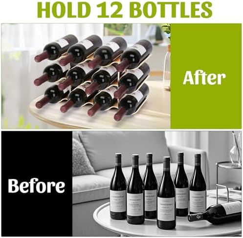 VAlinks 3 Tier 12 Bottle Willow Wine Rack 1