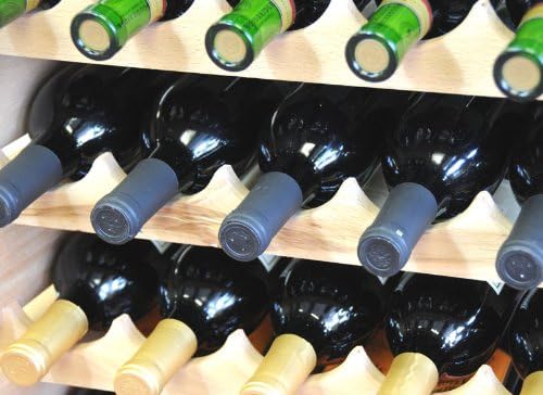 40-Bottle Hardwood Wine Rack Modular Set